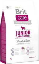 Сухий корм для цуценят і молодих собак великих порід Brit Care Junior Large Breed Lamb & Rice 3 кг (8595602509843)