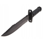 Тактический нож BSH ADVENTURE черный охотничий в чехле пластик - изображение 3