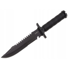 Тактический нож BSH ADVENTURE черный охотничий в чехле пластик - изображение 5