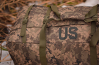 Велика військова тактична сумка баул армійська US колір піксель для речей ЗСУ - зображення 4
