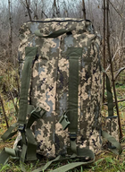 Баул 100 литров 74*40 см армейский военный ЗСУ тактический сумка рюкзак походный пиксель - изображение 4