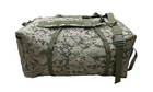 Баул 100 літрів 74*40*34 см армійський військовий ЗСУ тактичний сумка рюкзак похідний колір піксель для передислокації - зображення 6