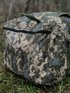 Баул 100 літрів 74*40 см армійський військовий ЗСУ тактичний сумка рюкзак похідний піксель - зображення 6