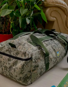 Тактический баул сумка рюкзак на 100 литров армейский военный для ВСУ походный цвет пиксель для вещей для передислокации - изображение 2