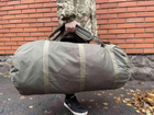 Рюкзак сумка баул 120 літрів ЗСУ військовий баул, баул армійський колір олива піксель - зображення 8