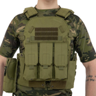 Разгрузочный жилет универсальный, разгрузка тактическая на 5 карманов Military Rangers ZK-9103 оливковый - изображение 10