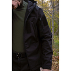 Тактична тепла куртка Soft Shell Чорна Logos L - зображення 4