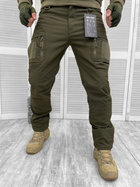 брюки тактичні Mil-Tec зимові 13609 XXL Софт-шел Олива - зображення 4