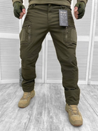 брюки тактичні Mil-Tec зимові 13609 XL Софт-шел Олива - зображення 4