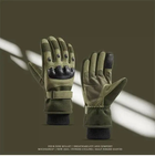 Тактичні зимові рукавички L хакі штурмові - зображення 9