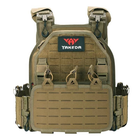 Плитоноска Yakeda VTS-6026 Cordura 1000D KOYOTE Розвантажувальний жилет тактичний Швидкознімна