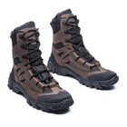 Берці демісезонні черевики тактичні чоловічі, натуральна шкіра та кордура, розмір 41, Bounce ar. ML-0741, колір коричневий - зображення 3