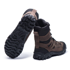 Берці демісезонні черевики тактичні чоловічі, натуральна шкіра та кордура, розмір 41, Bounce ar. ML-0741, колір коричневий - зображення 5