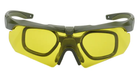 Тактичні окуляри балістичні зі змінними лінзами Khaki - зображення 7