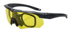 Тактичні окуляри балістичні зі змінними лінзами Black - зображення 7