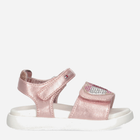 Sandały dziecięce dla dziewczynki Tommy Hilfiger Strass Heart Velcro Sandal T1A2-32752-1367341- 32 Różowe złoto (8052578172704) - obraz 1