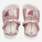 Sandały dziecięce dla dziewczynki Tommy Hilfiger Strass Heart Velcro Sandal T1A2-32752-1367341- 31 Różowe złoto (8052578172698) - obraz 4