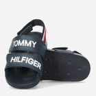 Дитячі сандалії для хлопчика Tommy Hilfiger Logo Velcro Sandal T1B2-32927-1172800- 32 Сині (8052578177266) - зображення 3