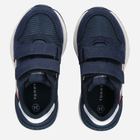 Buty sportowe chłopięce na rzepy Tommy Hilfiger Stripes Low Cut Velcro Sneakers T1B9-32882-1587X007 33 Granatowe (8052578179093) - obraz 4