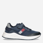 Buty sportowe chłopięce na rzepy Tommy Hilfiger Flag Low Cut Lace-up Sneaker T3B9-32895-0328800- 30 Granatowe (8052578196823) - obraz 1