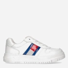 Buty sportowe dziecięce dla dziewczynki Tommy Hilfiger Flag Low Cut Lace-up Sneaker T3X9-32867-1355100- 32 Białe (8052578204009) - obraz 1