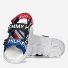 Підліткові сандалії для дівчинки Tommy Hilfiger Logo Velcro Sandal T3X2-32910-1590Y255 37 Сині (8052578197691) - зображення 3