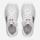 Підліткові кросівки для дівчинки Tommy Hilfiger Flag Low Cut Lace-up Sneaker T3X9-32867-1355100- 37 White (8052578204054) - зображення 4
