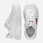 Підліткові кросівки для дівчинки Tommy Hilfiger Flag Low Cut Lace-up Sneaker T3X9-32867-1355100- 38 White (8052578204061) - зображення 5