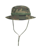 Панама тактична із захистом для шиї Boonie Hat PolyCotton Ripstop Helikon-Tex PL Woodland - зображення 1