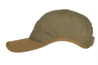 Бейсболка тактическая Logo Cap PolyCotton Ripstop Helikon-Tex Coyote/Olive Green One Size - изображение 4