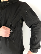 Куртка Чорна софтшелл Розмір 3XL - зображення 4