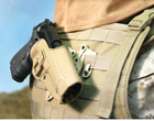 Кобура під ліву руку на молле Blackhawk SERPA Beretta 92/96 Coyote USA - изображение 3