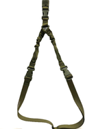 Збройовий підвісний ремінь для зброї з однією точкою кріплення та карабінами Хакі - зображення 3