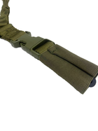Збройовий підвісний ремінь для зброї з однією точкою кріплення та карабінами Хакі - зображення 6