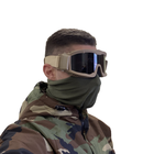 Тактическая ударопрочная маска с тремя сменными линзами (толщина линз 3мм).баллистическая маска.очки - изображение 1