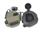 Тактичні навушники Earmor M31H з кріпленнями під каску FAST - зображення 3