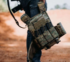 Плитоноска тактична військовий жилет розвантажувальний швидкознімний, бічні кишені, нагрудна кишеня, MOLLE, Nylon 1050D, колір мультикам, регульований розмір - зображення 6
