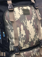 Рюкзак тактический универсальный объем 75 литров, водоотталкивающий из плотной тактической ткани камуфляж (DN41001) - изображение 4
