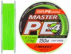 Шнур Select Master PE 150m (салат.) 0.14мм 17кг (72823) 1870.01.53