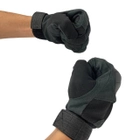 Тактические перчатки размер L черные - изображение 4