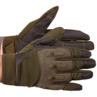 Тактичні рукавички із закритими пальцями розмір L кольору Олива - зображення 1