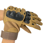 Тактичні рукавиці розмір XL койот - зображення 6