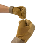 Тактичні рукавички із закритими пальцями койот - зображення 4