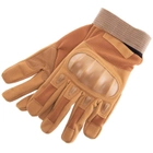 Тактичні рукавички із закритими пальцями койот - зображення 6