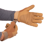 Тактичні рукавички із закритими пальцями койот - зображення 12