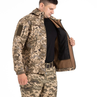 Куртка Тактична Демісезонна Soft Shell Піксель ЗСУ 52 розмір - зображення 3