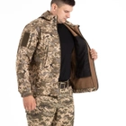 Куртка Тактична Демісезонна Soft Shell Піксель ЗСУ 50 розмір - зображення 3