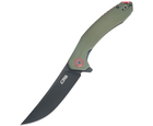 Ніж CJRB Gobi Black Blade, AR-RPM9 Steel, ц:green (2798.02.99)