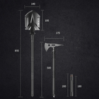 Многофункциональный набор YUANTOOSE TL1-F4 лопата, топор, ложка, вилка, нож походный (OPT-23551) - изображение 9