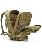 Рюкзак универсальный сумка 45 л оливковый с базой для модульной системы Molle на спине с паралоновыми вставками для кемпинга отдыха на природе - изображение 6